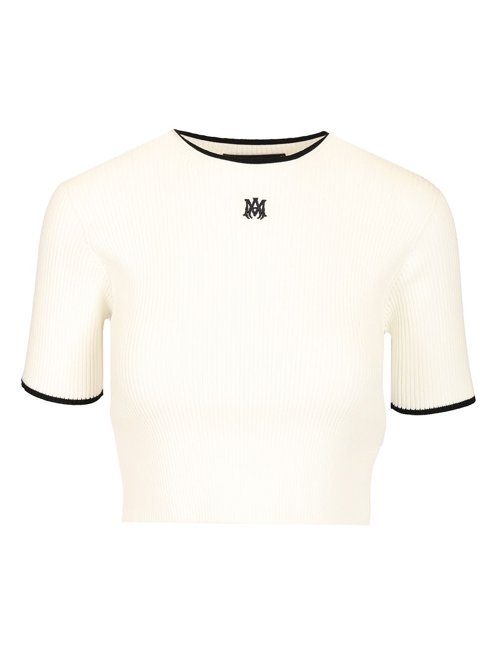 Amiri Crop T-shirt In White