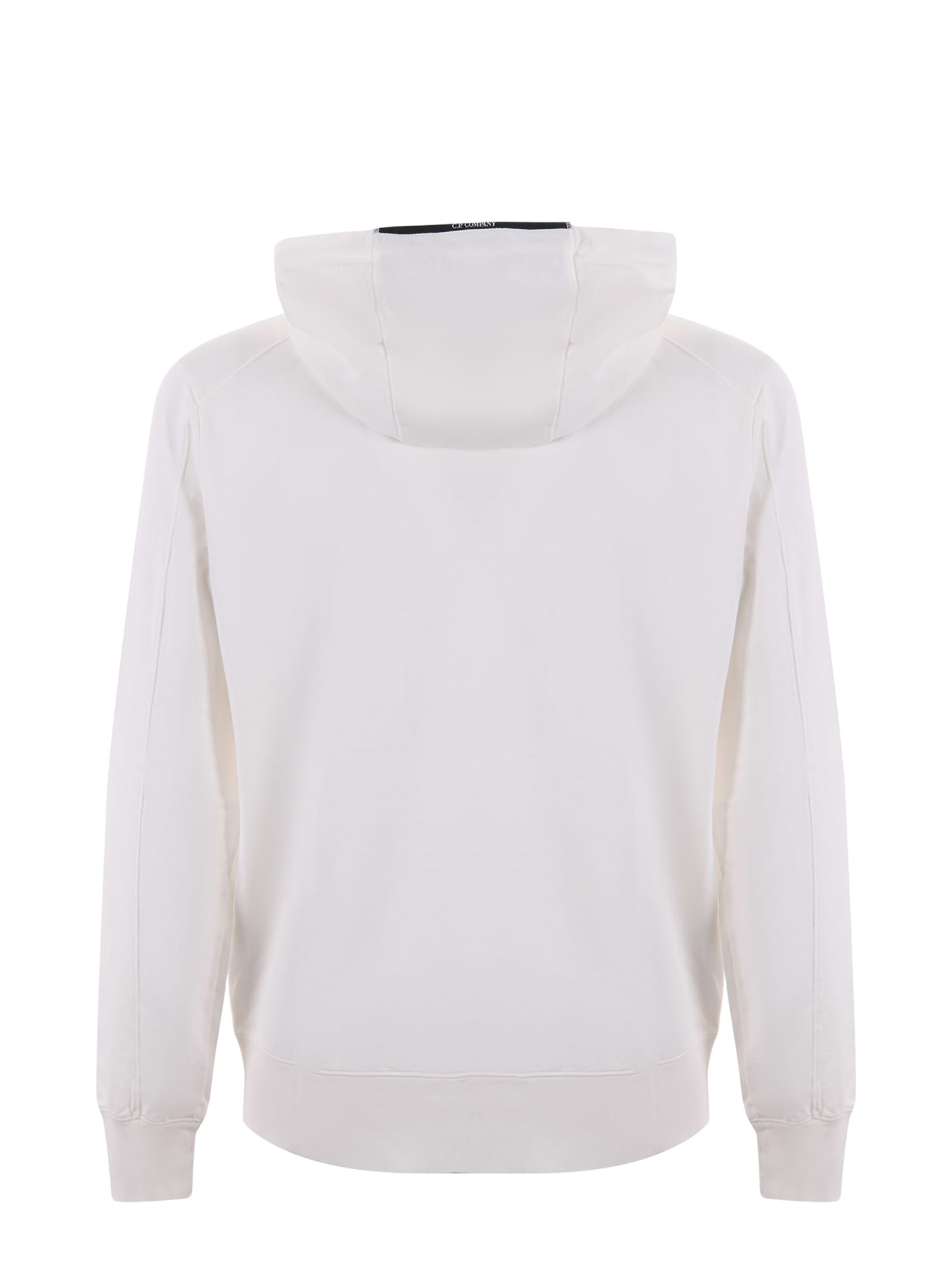 Shop C.p. Company Lightweight Sweatshirt  In Bianco Latte