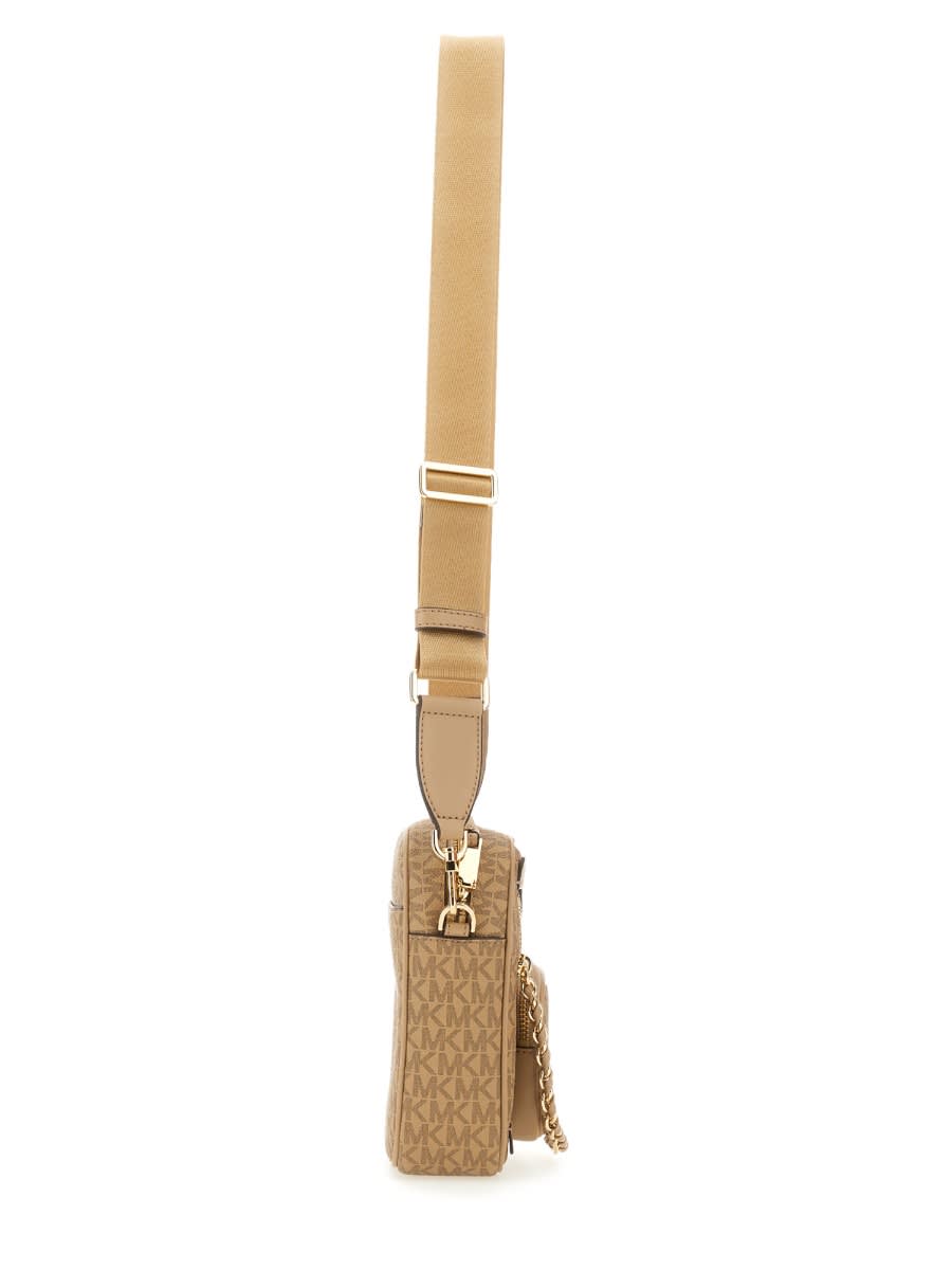 Michael Kors Elliot Bag With Adjustable Shoulder Strap In Beige