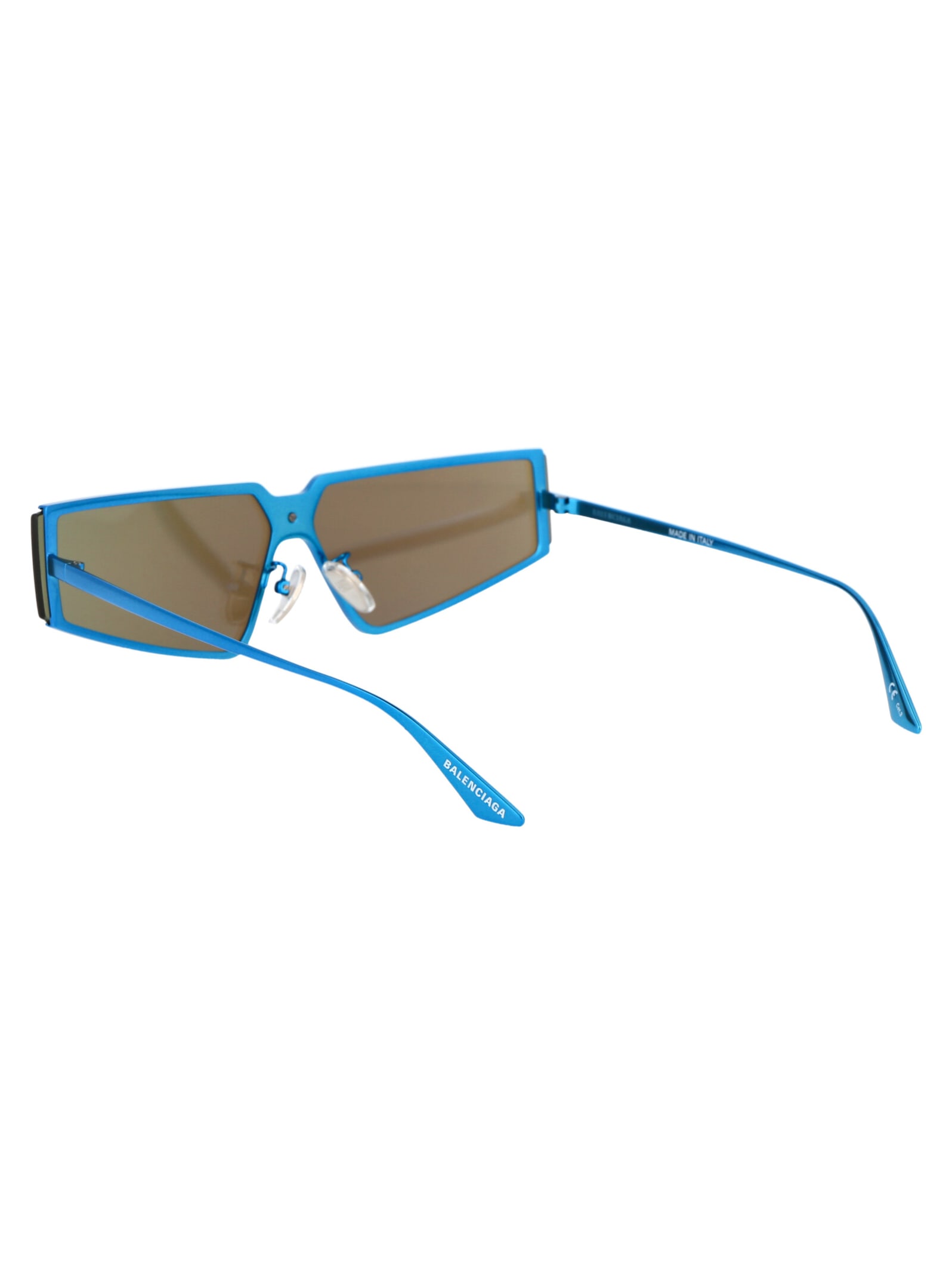 Shop Balenciaga Bb0192s Sunglasses In 003 Light Blue Light Blue Blue