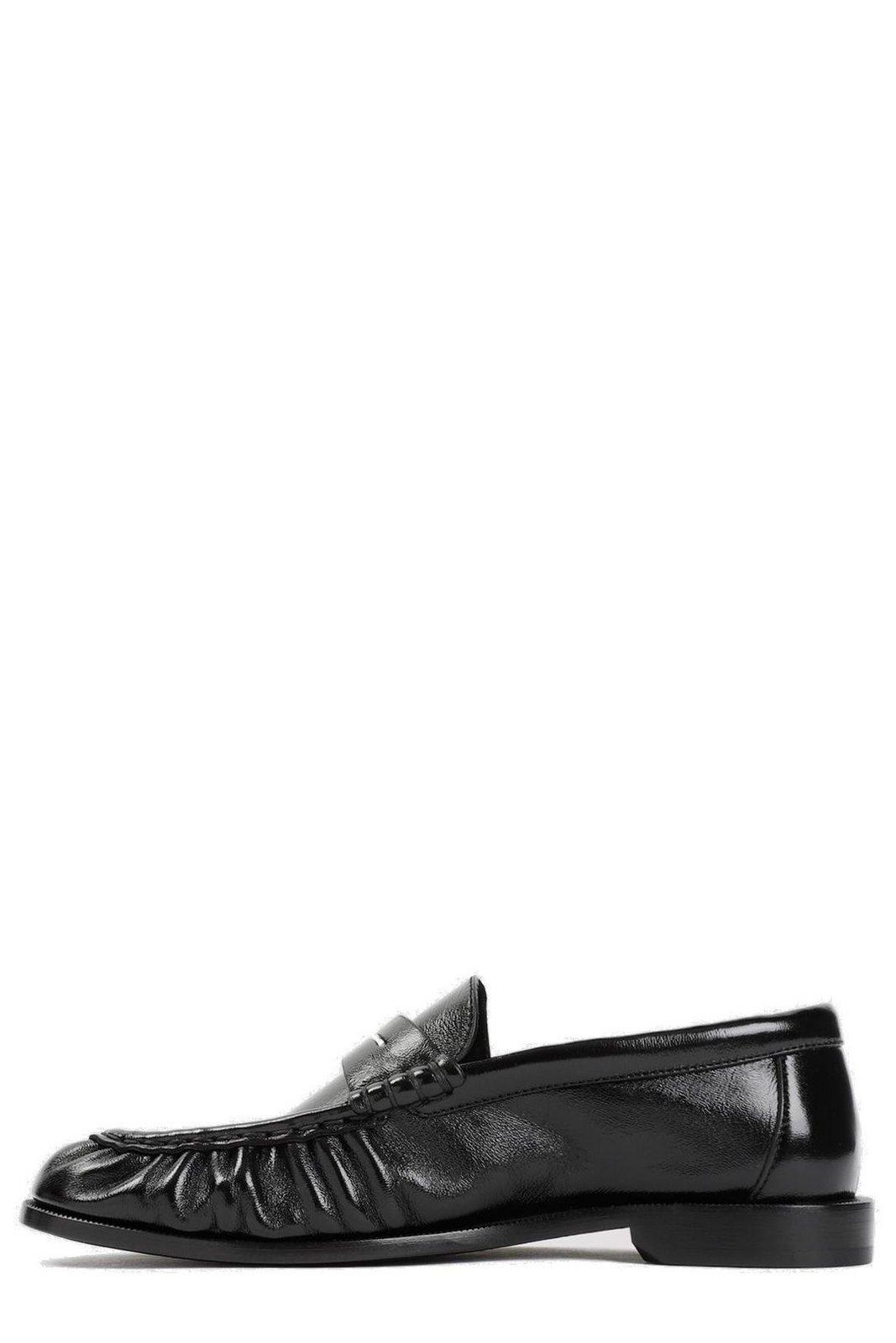 Saint Laurent Le Loafer Penny Slipppers In Black