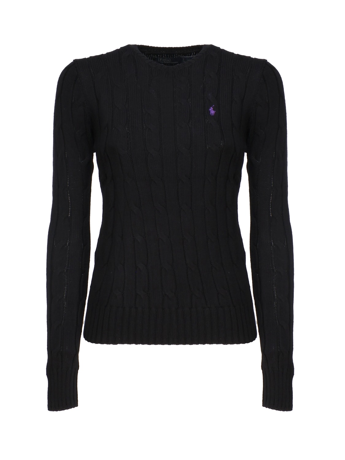 Shop Polo Ralph Lauren Top With Embroidery In Black