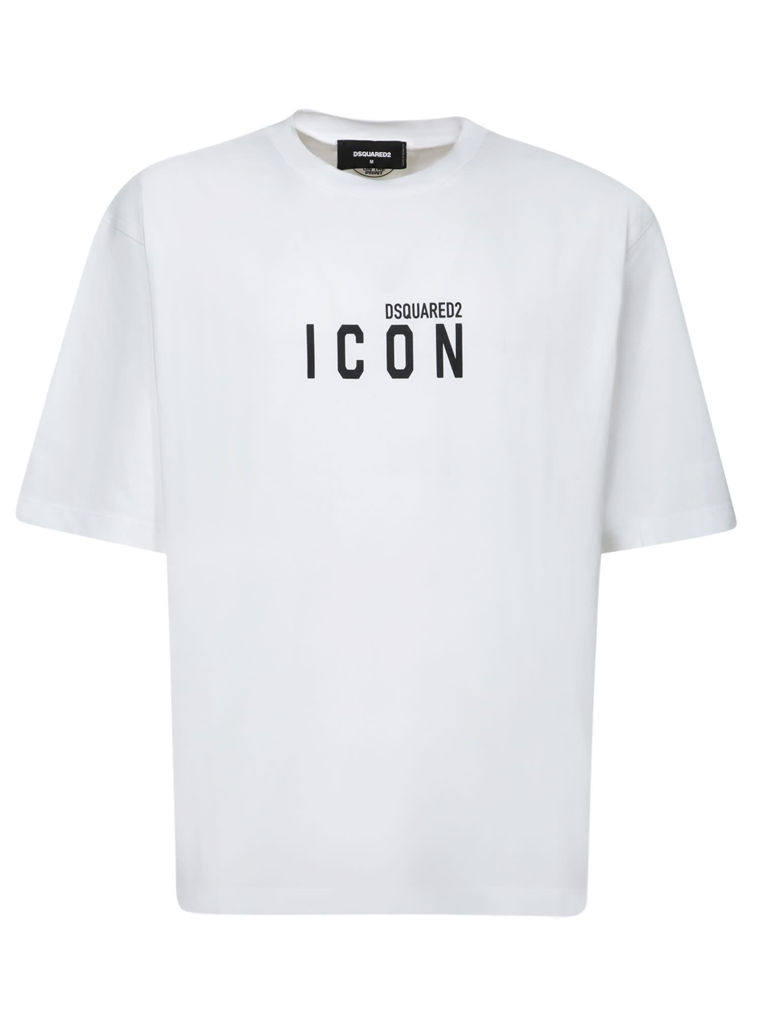 Shop Dsquared2 Icon Logo White T-shirt