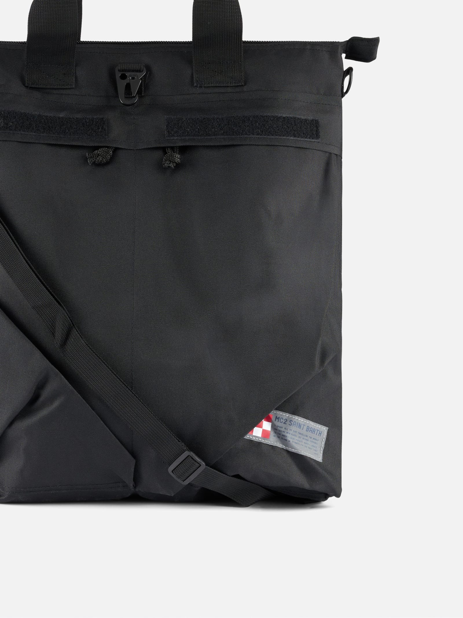 MC2 SAINT BARTH CANVAS BLACK BACKPACK 