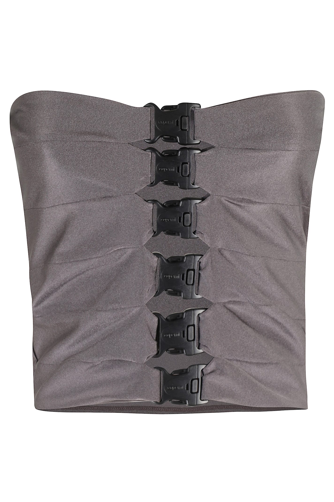 Coperni Multi Buckle Top In Gray