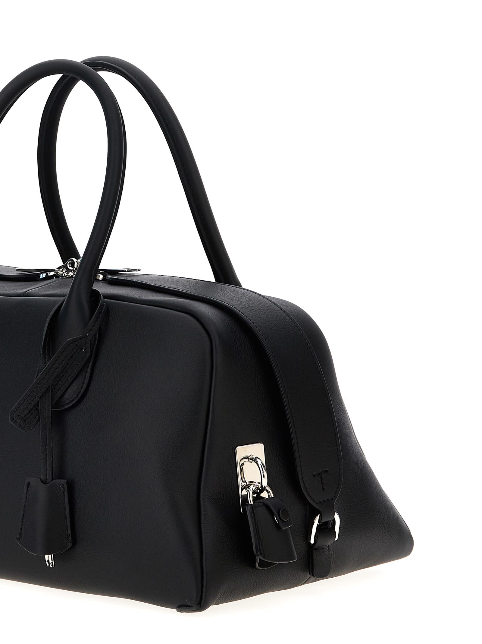 Shop Tod's Darsena Medium Handbag In Black