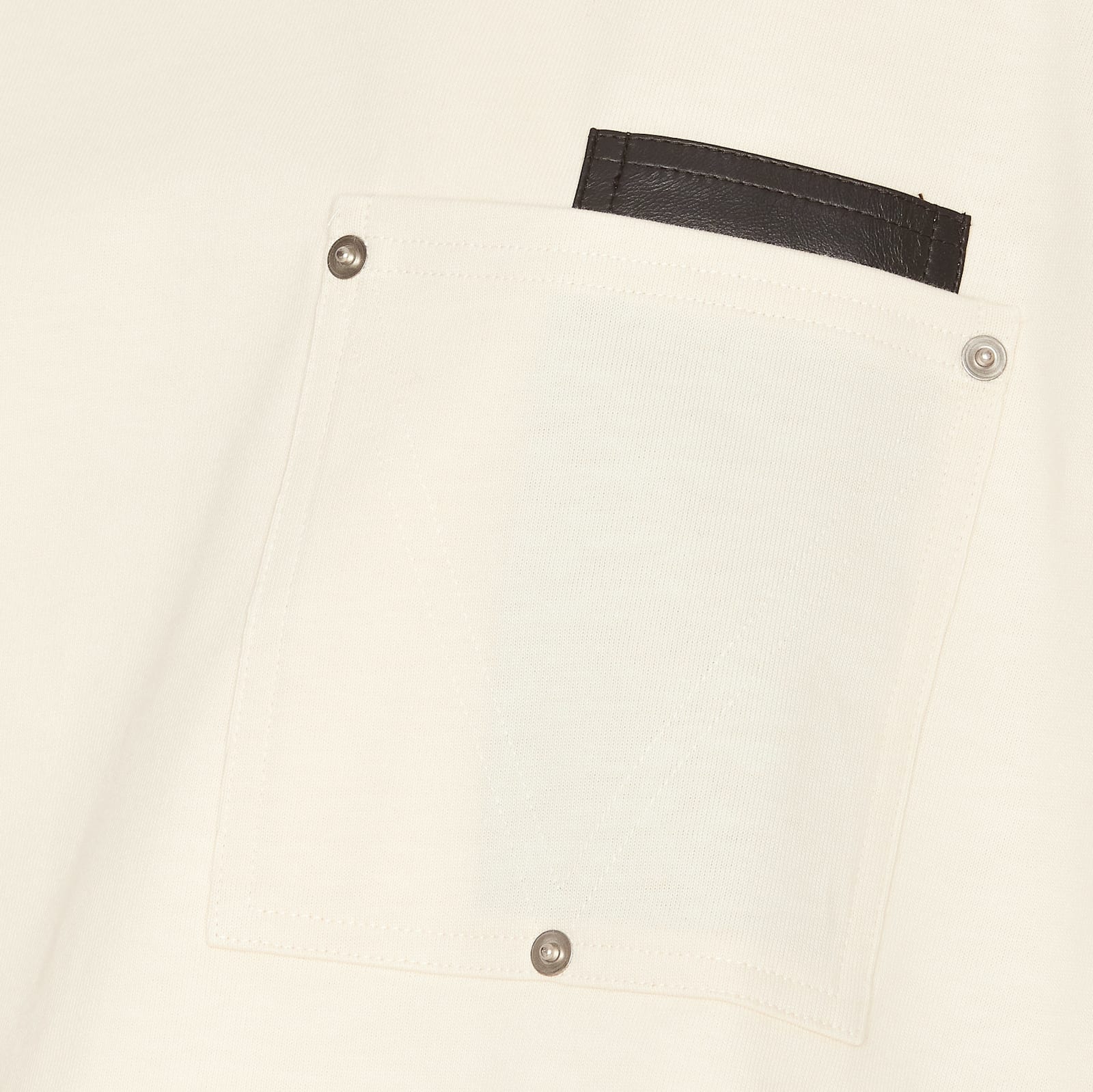 Shop Bottega Veneta Cropped T-shirt With V-pocket In White