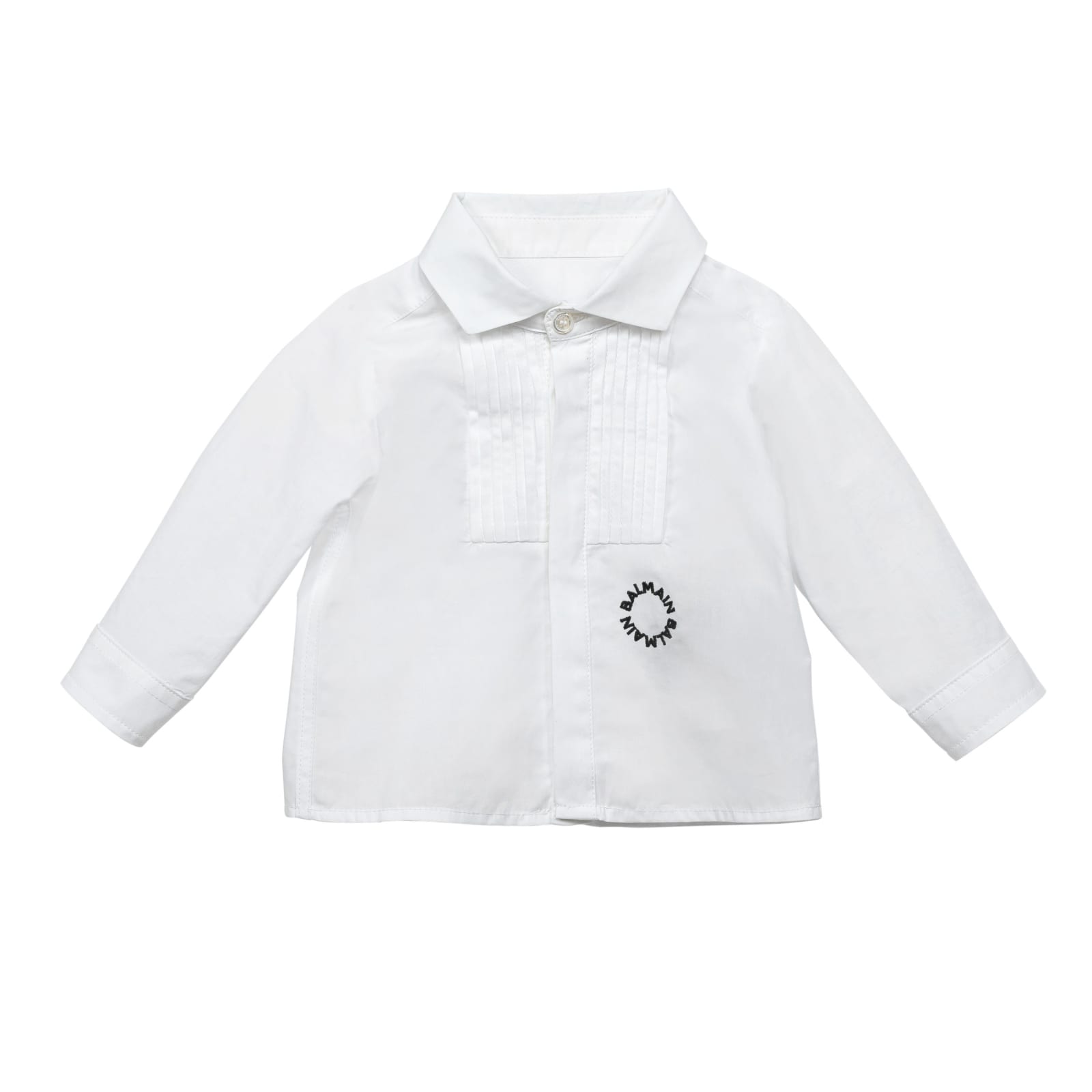 Balmain Babies' Logo Shirt In White