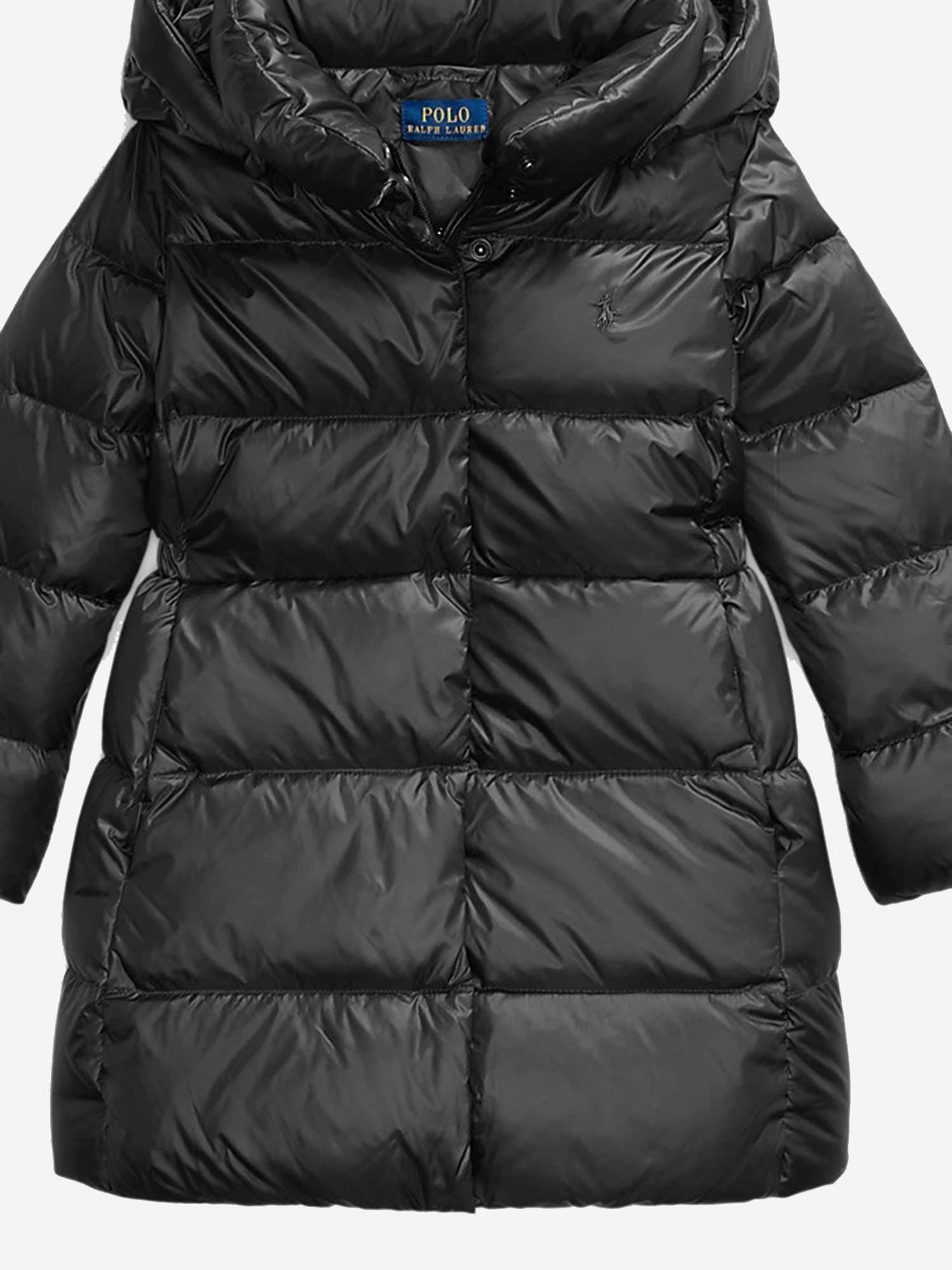 Polo Ralph Lauren Nylon Padded Down Jacket In Black
