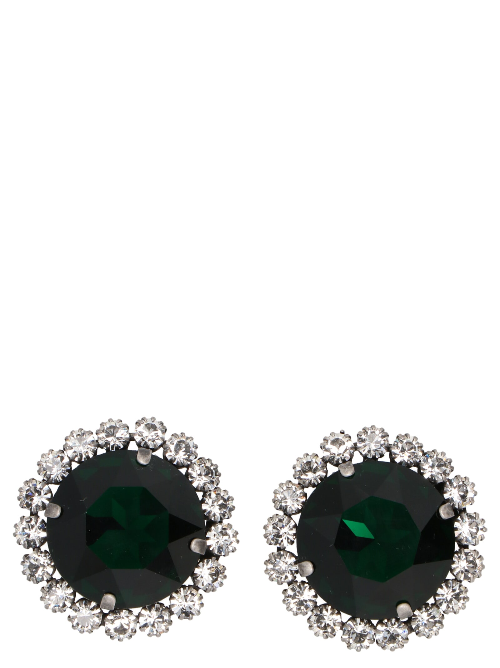 Alessandra Rich crystal Round Earrings