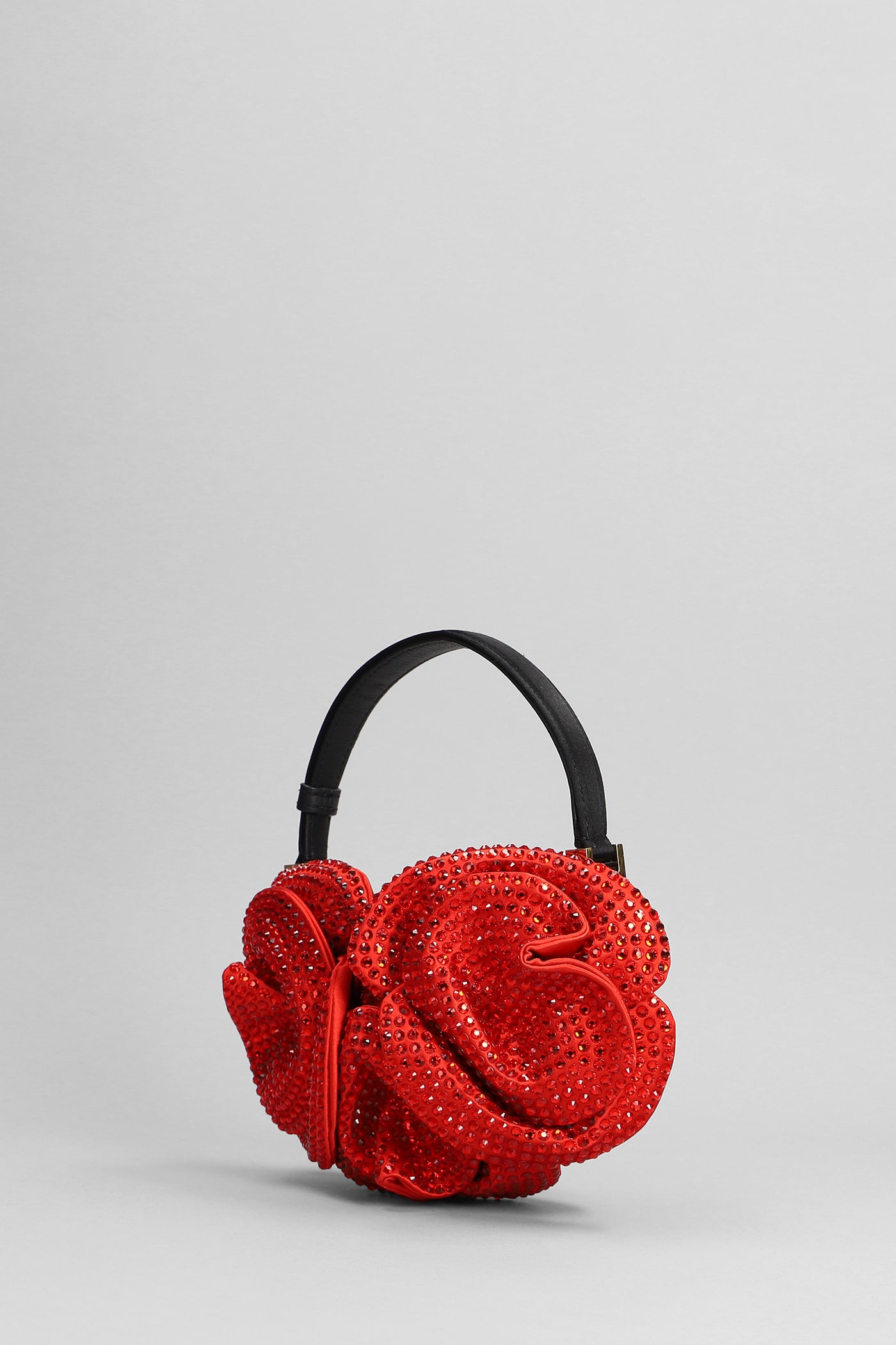 Shop Magda Butrym Hand Bag In Red Satin
