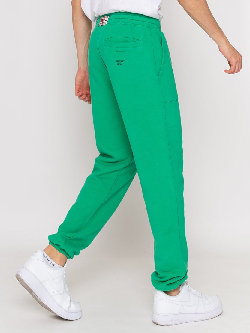Shop Mc2 Saint Barth Grass Green Track Pants Pantone Special Edition