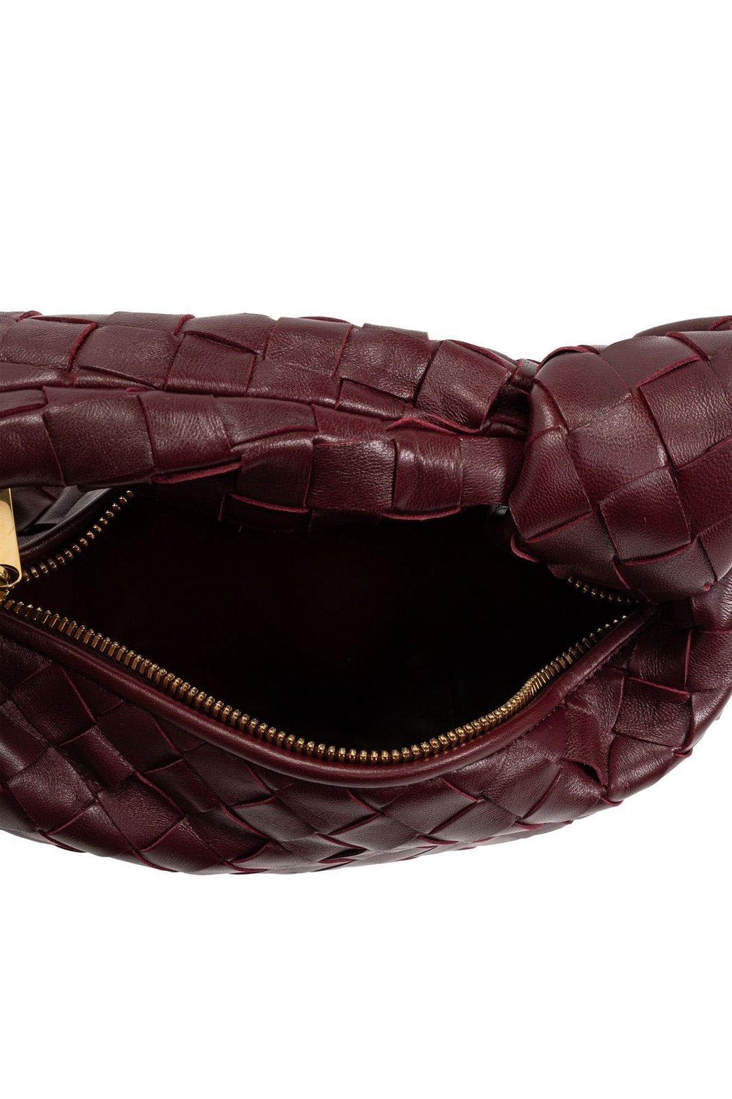 Bottega Veneta Jodie Mini Tote Bag In Burgundy