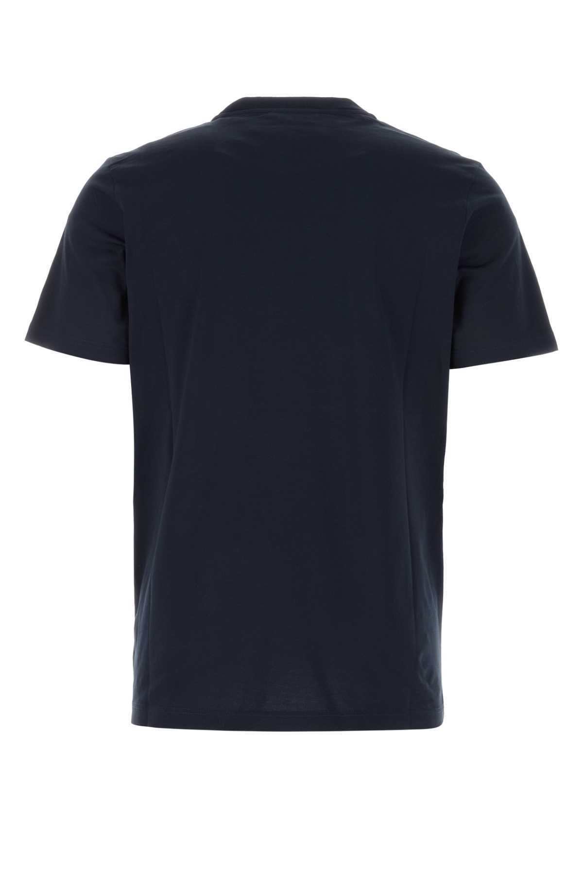 Shop Marni Midnight Blue Cotton T-shirt In Blublack