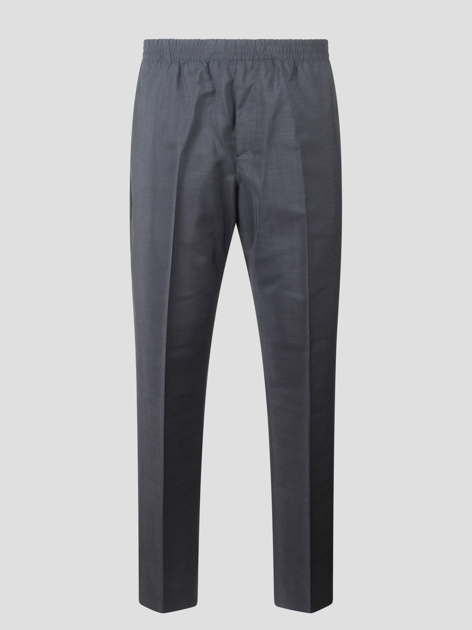 Shop Dior Straight Leg Trousers In Grey