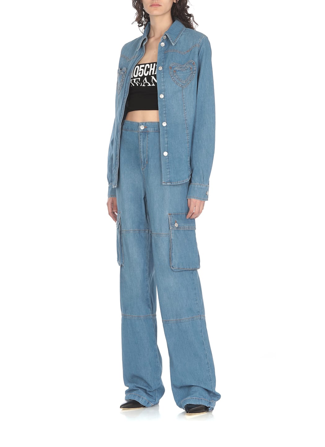 Moschino Cargo Pants In Blue