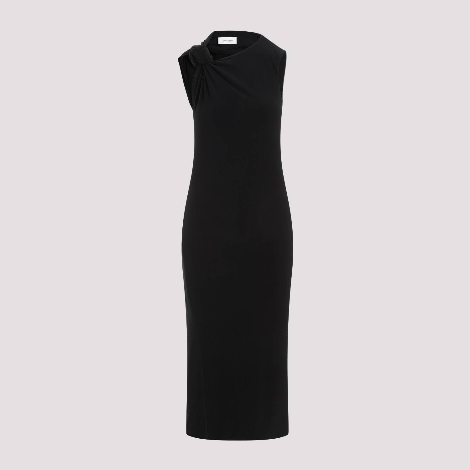 Shop Sportmax Nuble Jersey Dress In Nero