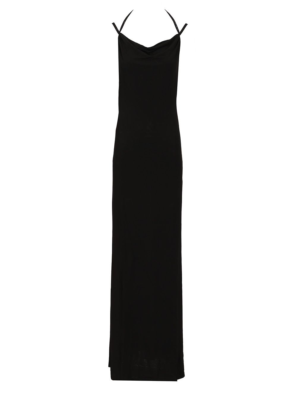 Marine Serre Draped Jersey Open Back Dress