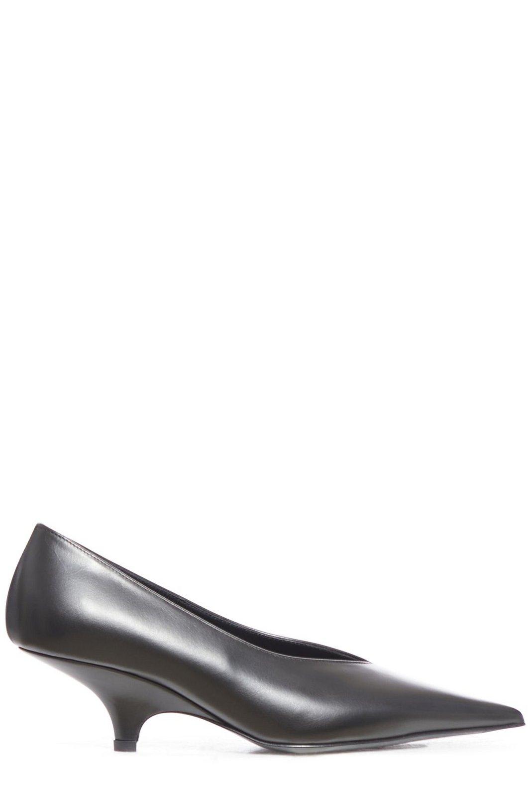 Shop Totême Pointed-toe Pumps In Black