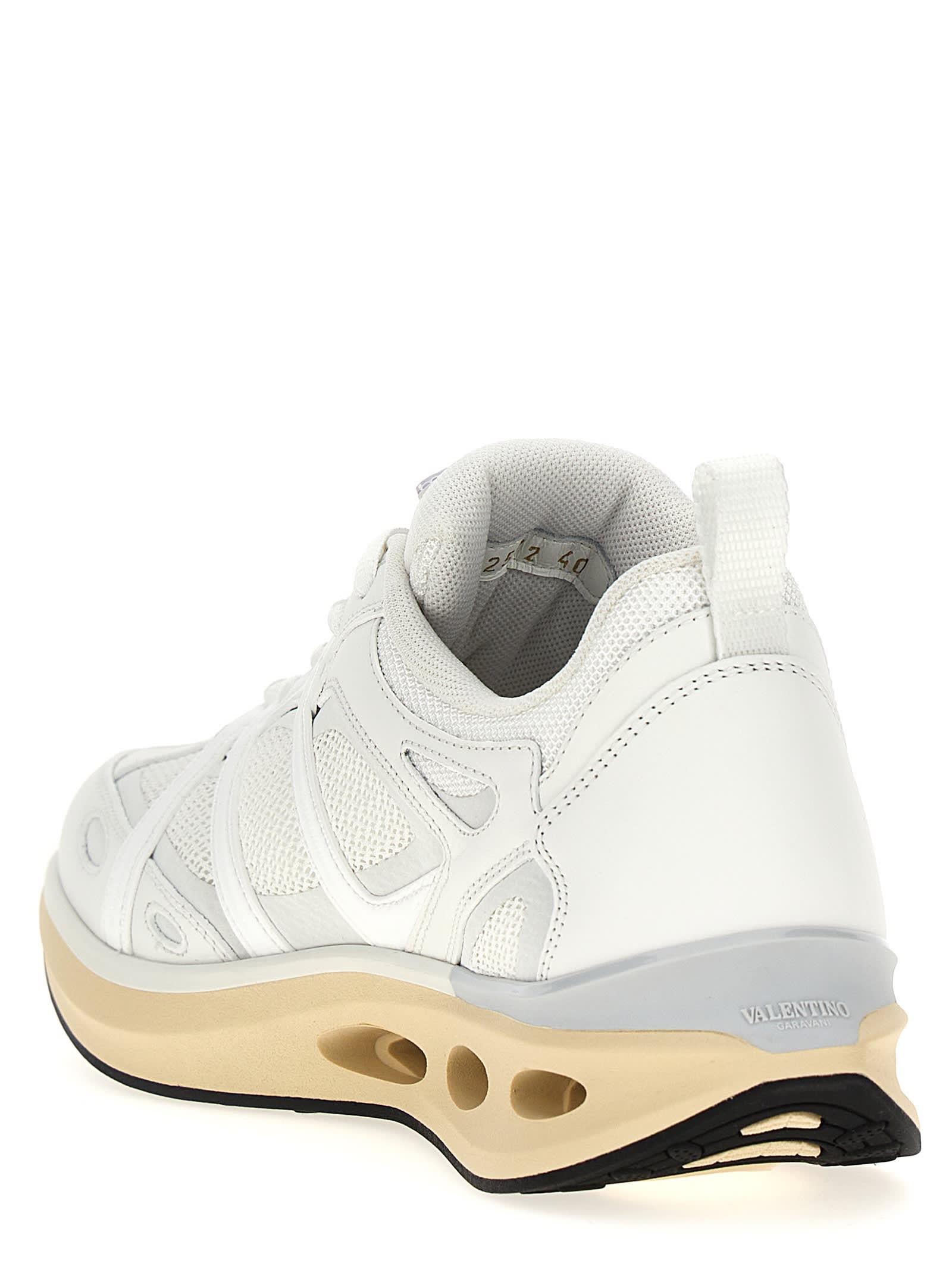 Shop Valentino Garavani Vlogo Easyjog Sneakers In White