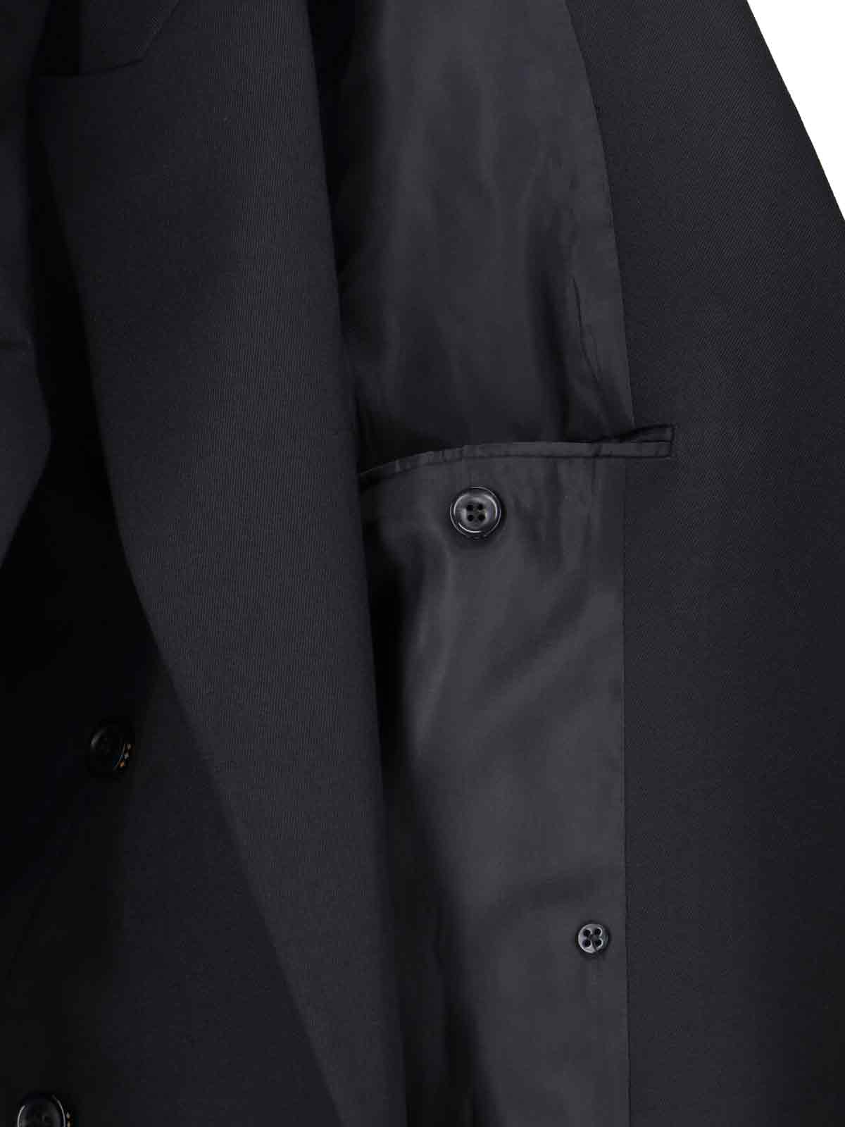 Tonywack Double-breasted Blazer Featuring Notched Lapels In Blue