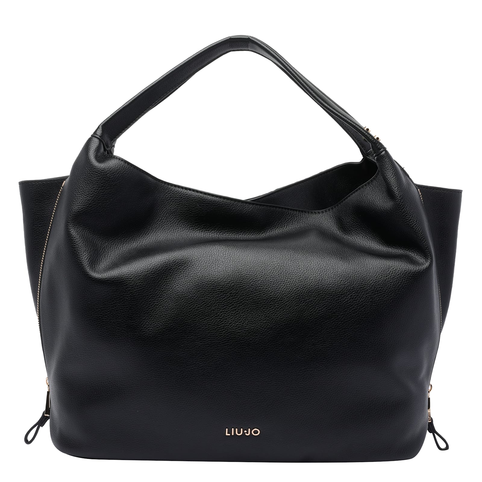 Liu •jo Large Logo-plaque Tote Bag In Black