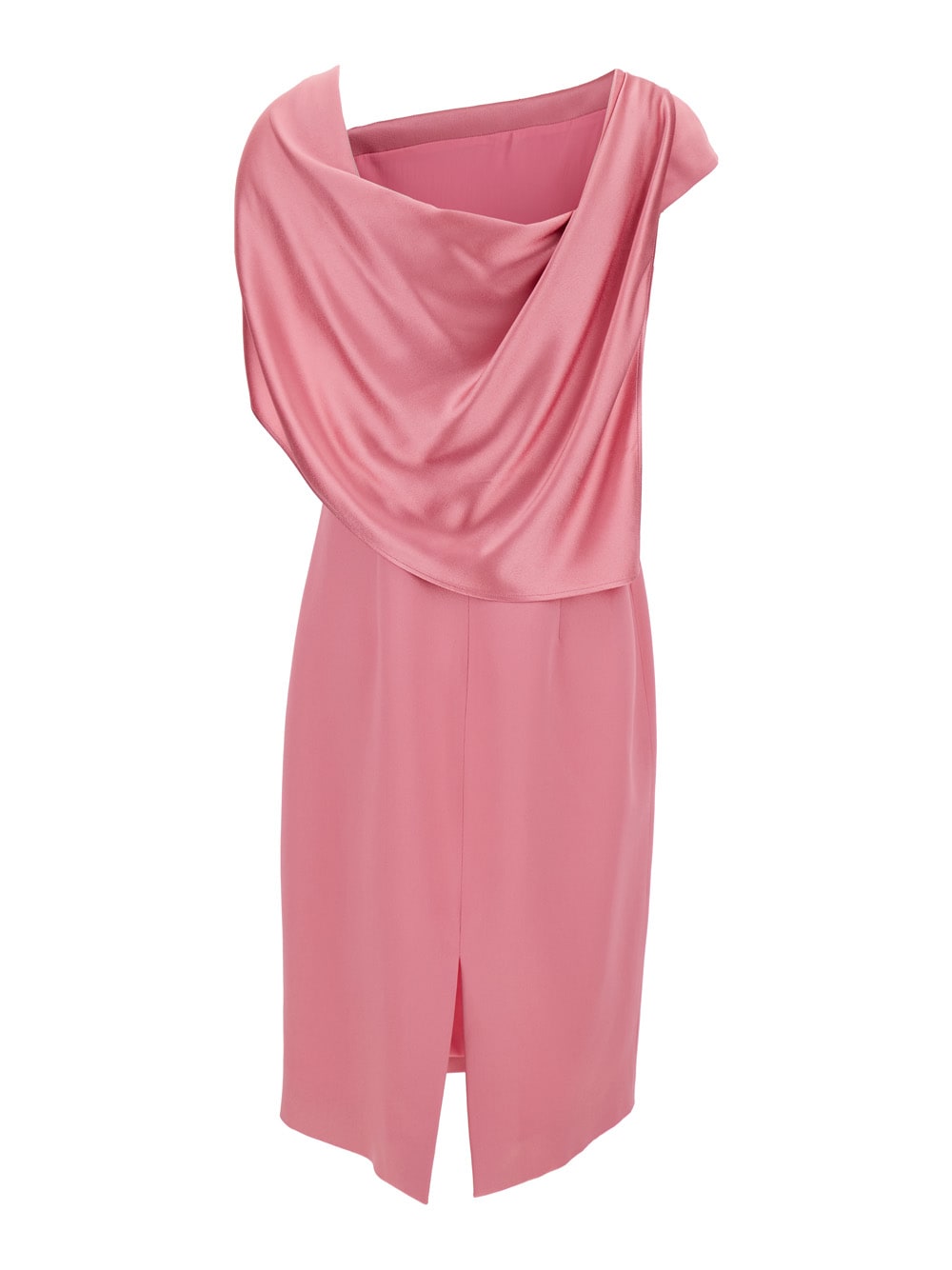 Shop Givenchy Draped Dress In Pink