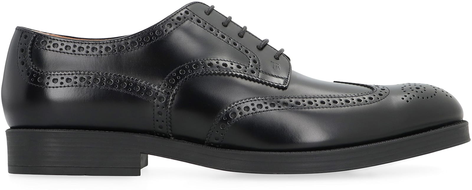 Tod's Scarpa Uomo Sotto Cav.tomaia Pelle F.do Gomma In Black