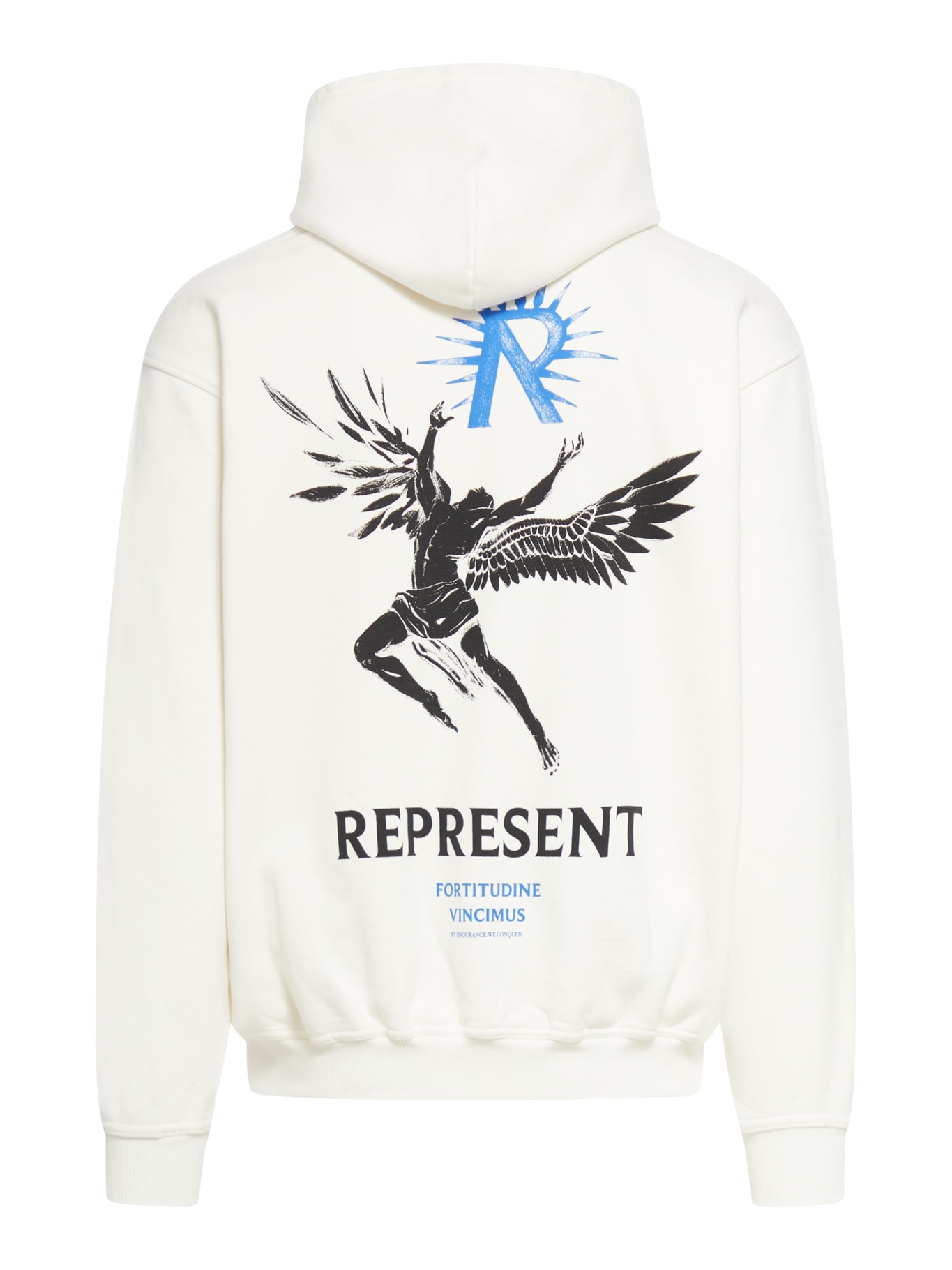 Shop Represent Icarus Hoodie In Flat White