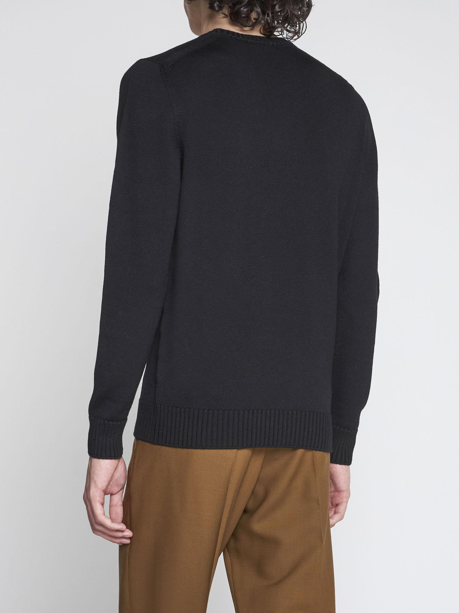 Shop Drumohr Merino Wool Sweater In Nero