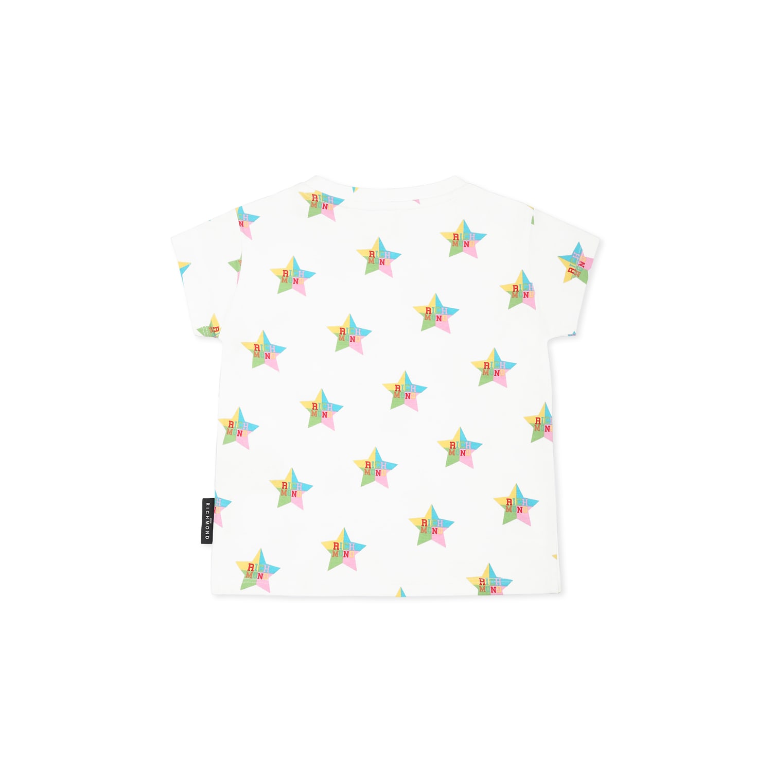 Richmond White T-shirt Fo Baby Girl With Stars In White