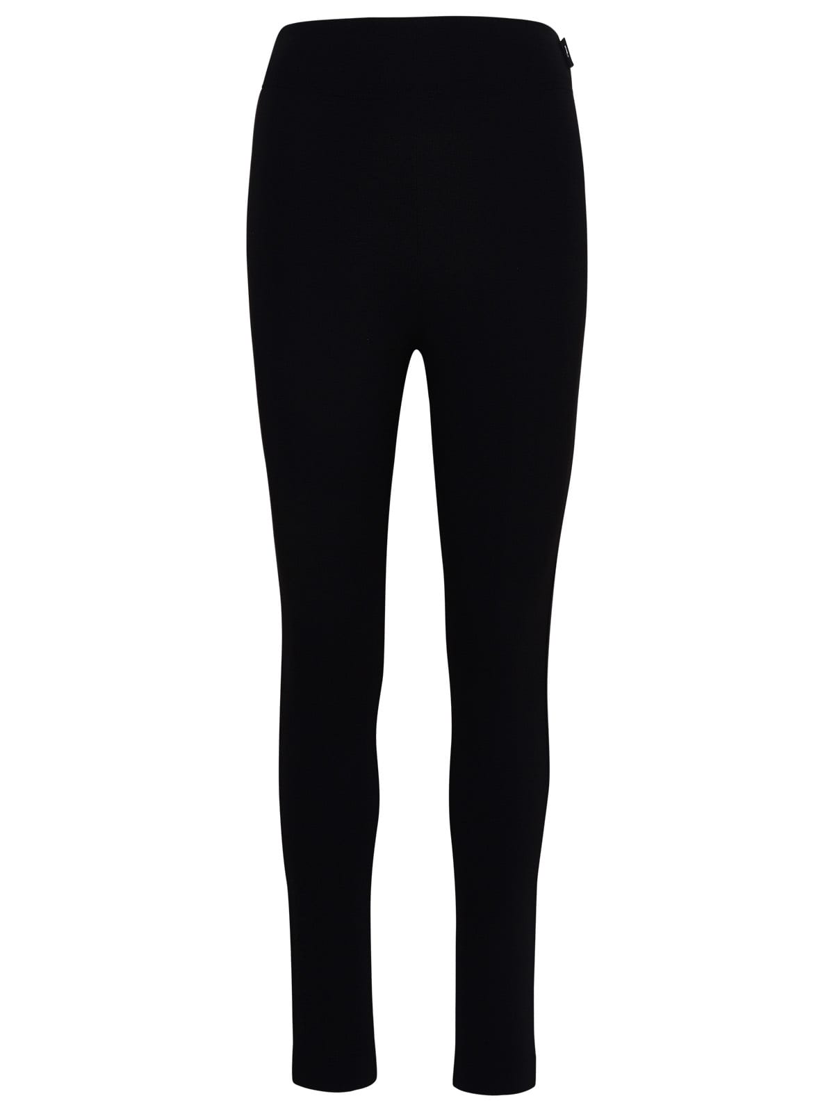 Shop Moncler Black Nylon Blend Leggings