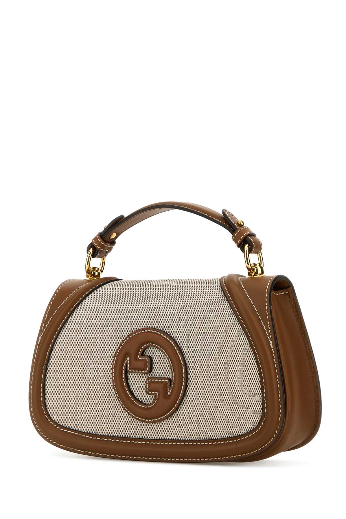 Gucci Two-tone Canvas And Leather  Blondie Handbag