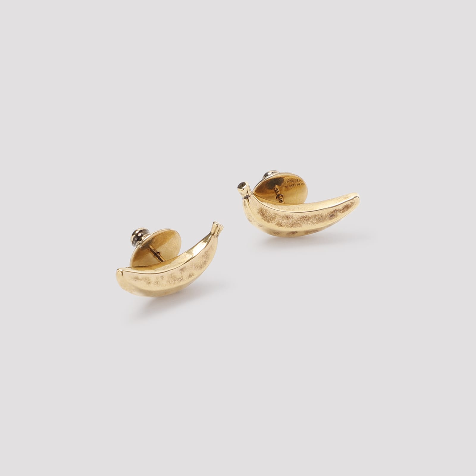 Shop Chloé Bananas Earrings In Dc Vintage Gold