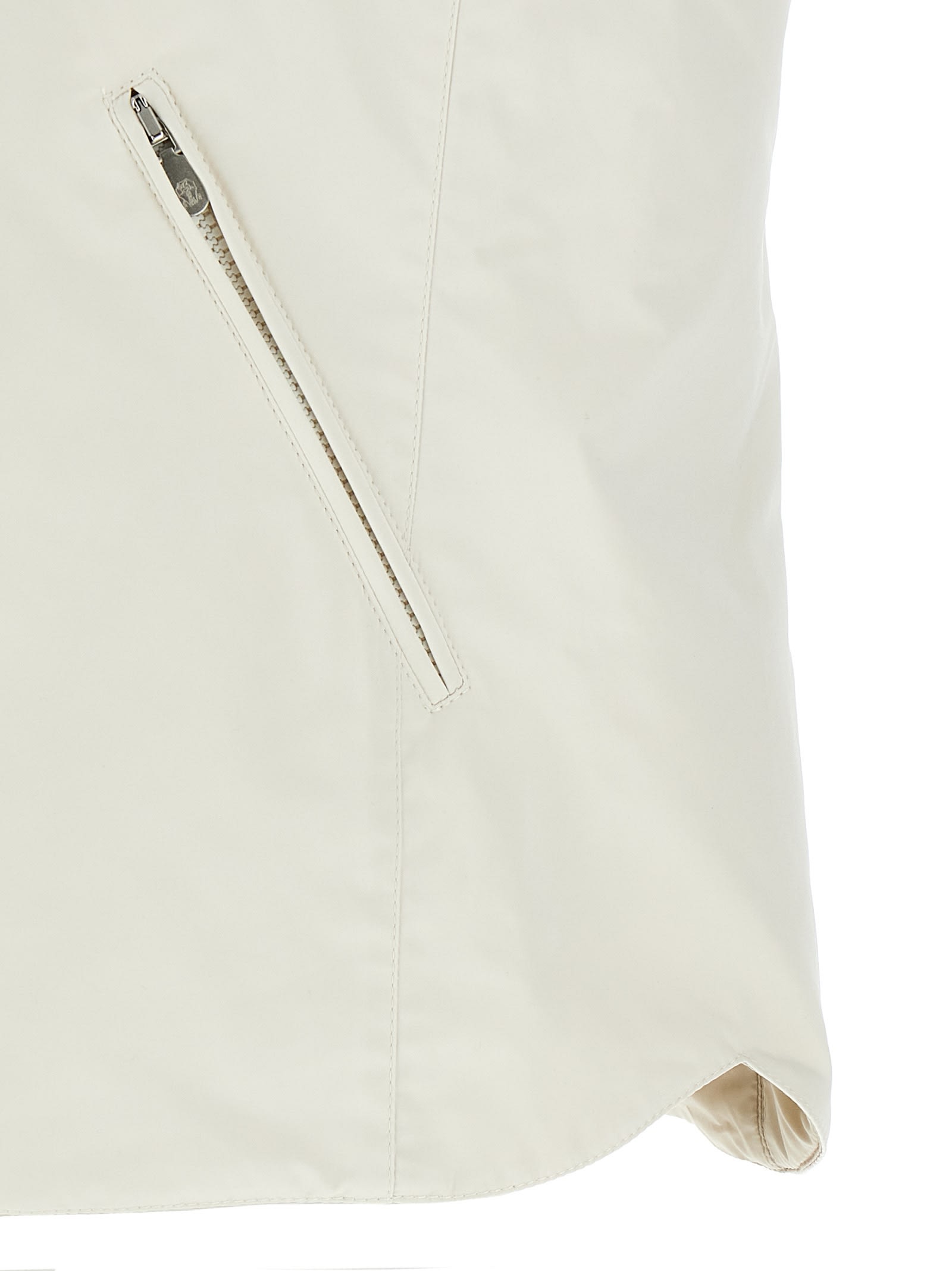 Brunello Cucinelli Hooded Lightweight Waistcoat In White