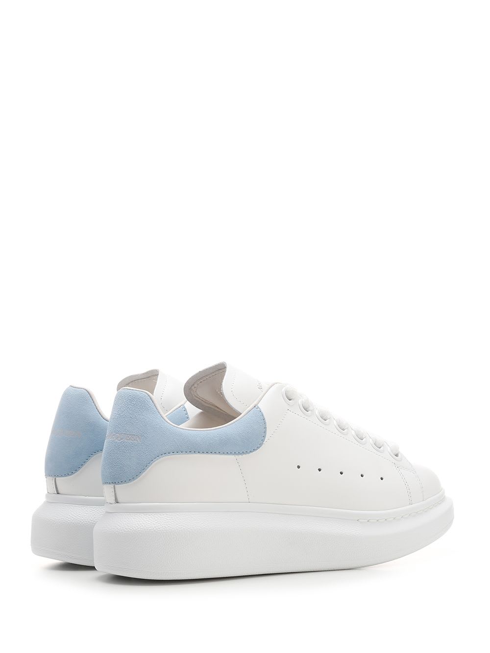 Shop Alexander Mcqueen Oversize Pure White Sneakers