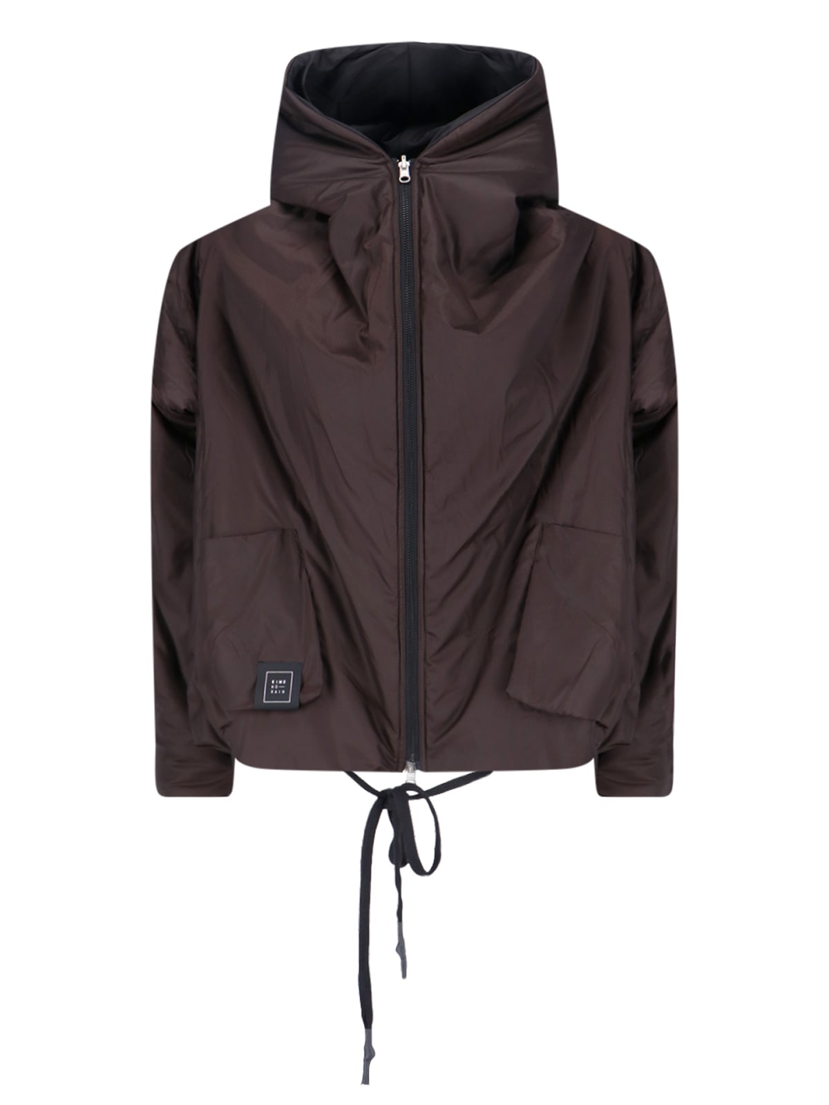 Kimonorain Reversible Waterproof Jacket In Black