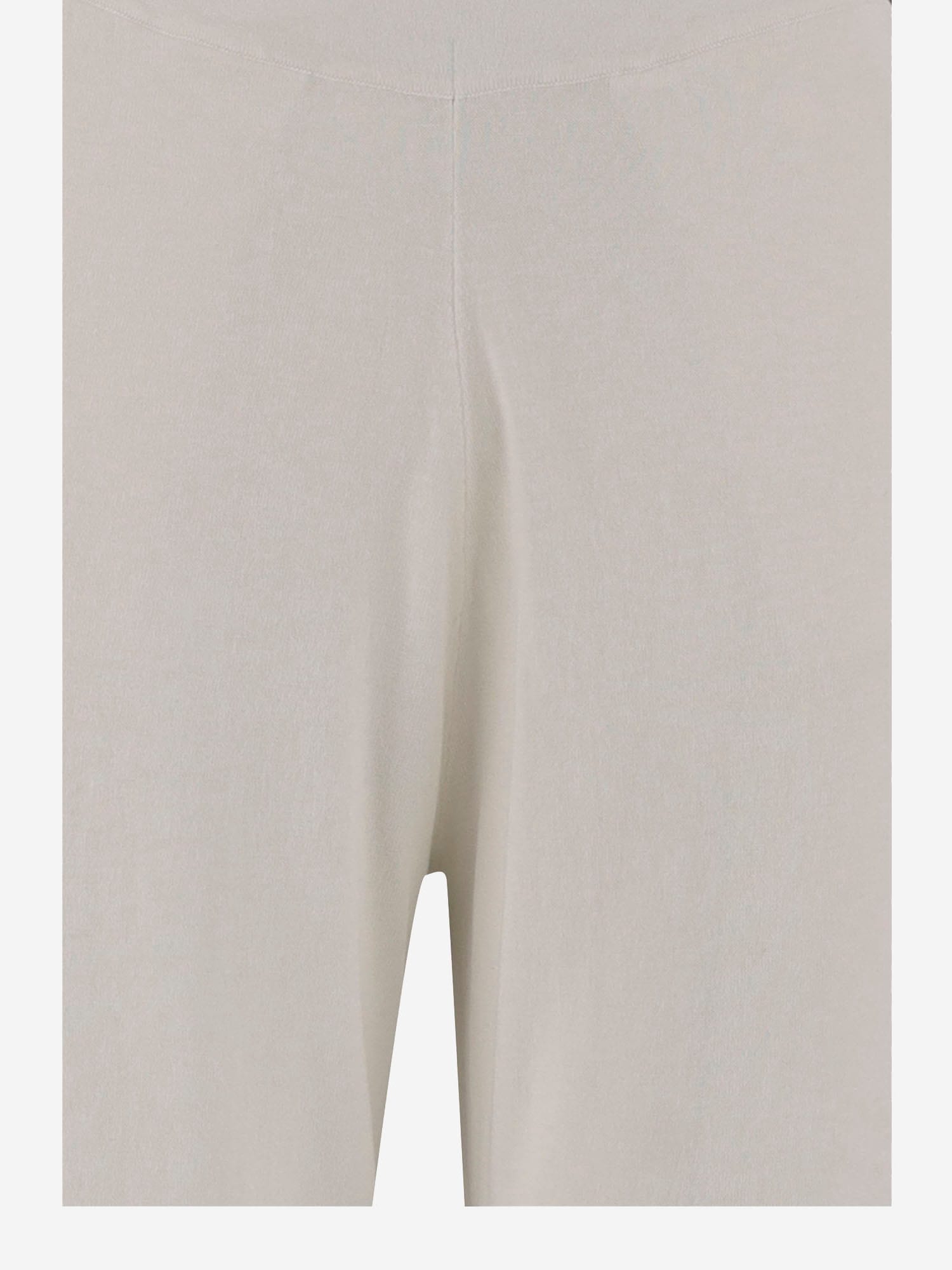 Allude White Cotton Blend Pants In White
