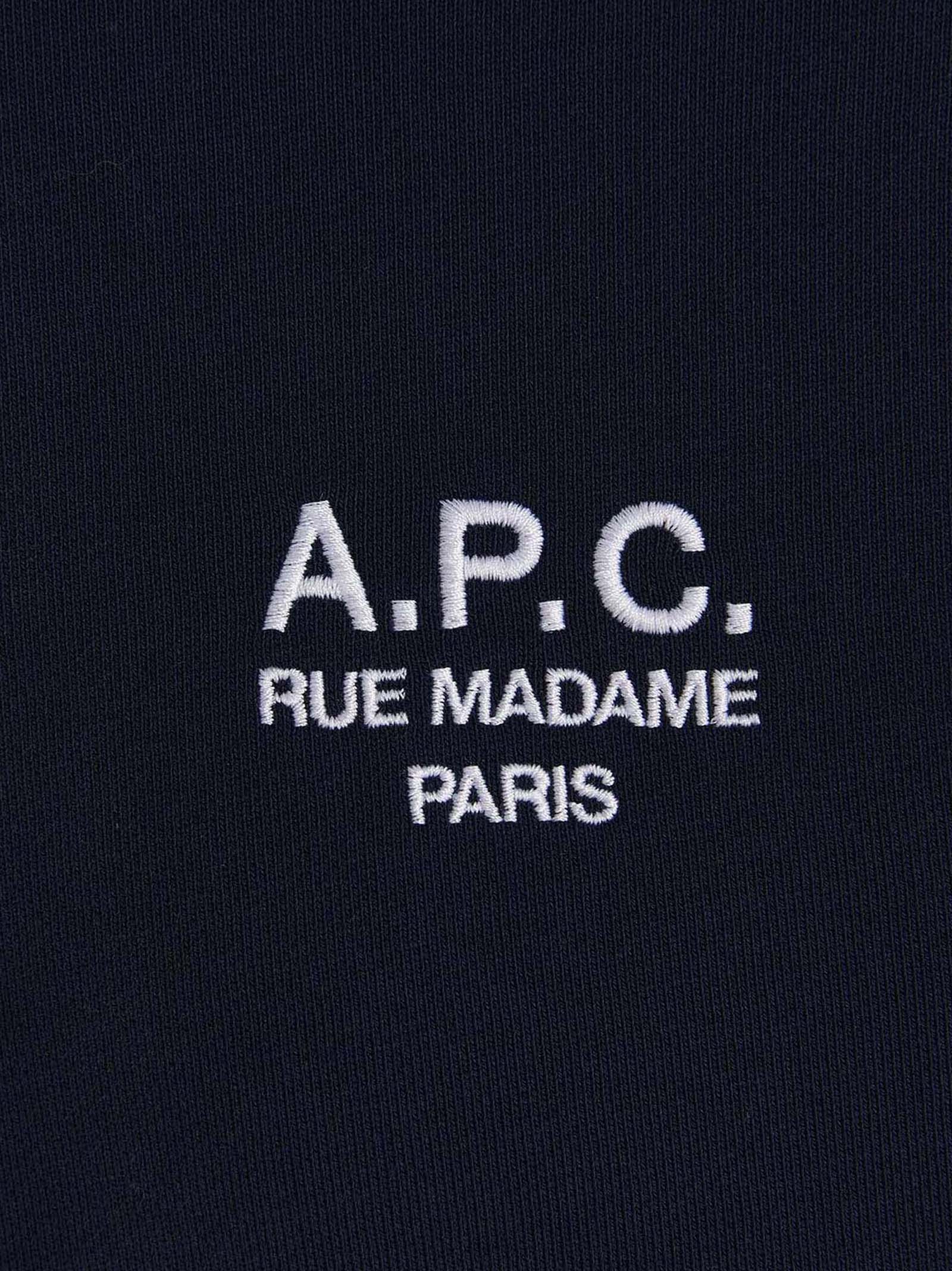 Shop Apc Rider Sweatshirt In Blue