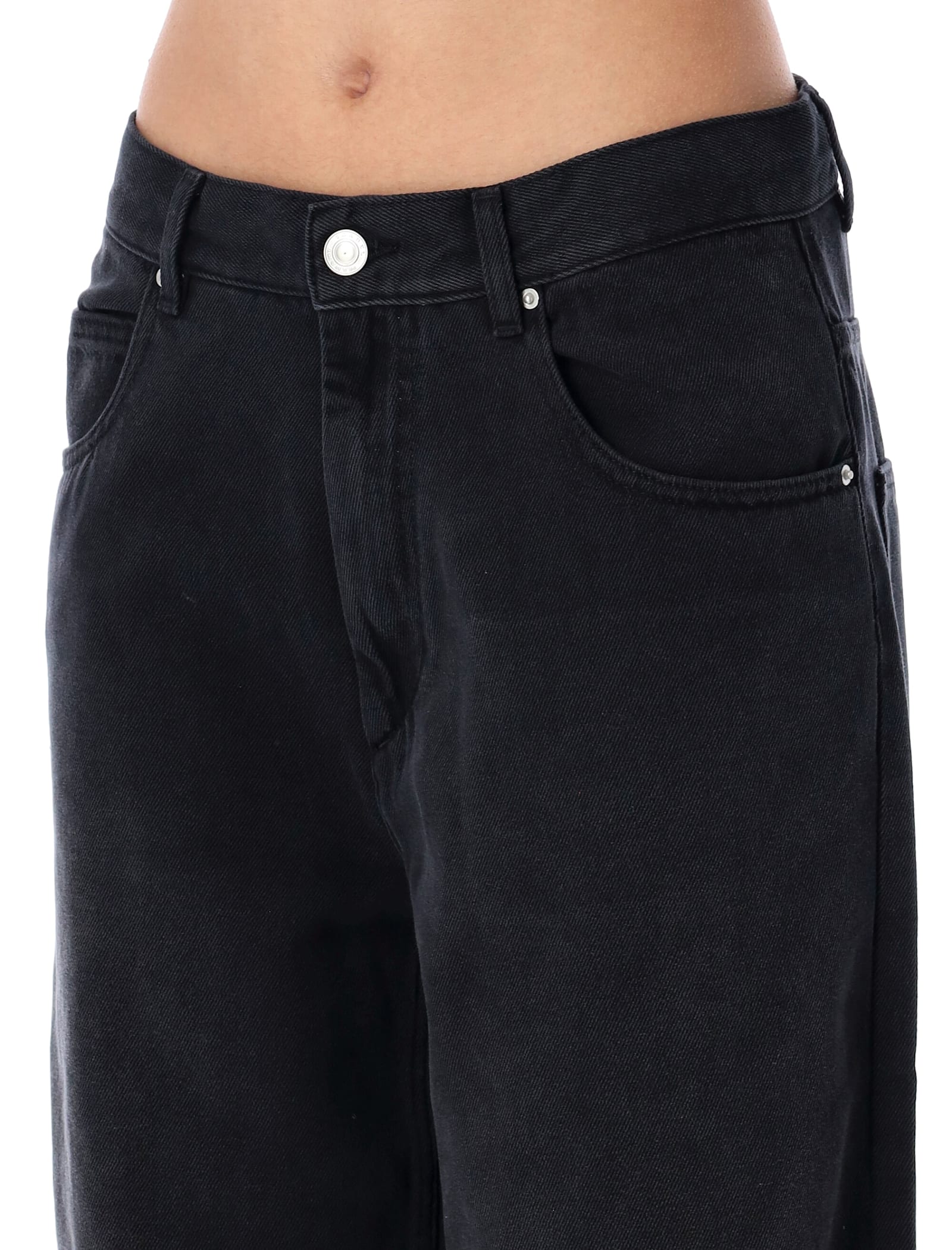 Isabel Marant Étoile Isabel Marant Etoile Joanny Denim Pants In Faded Black