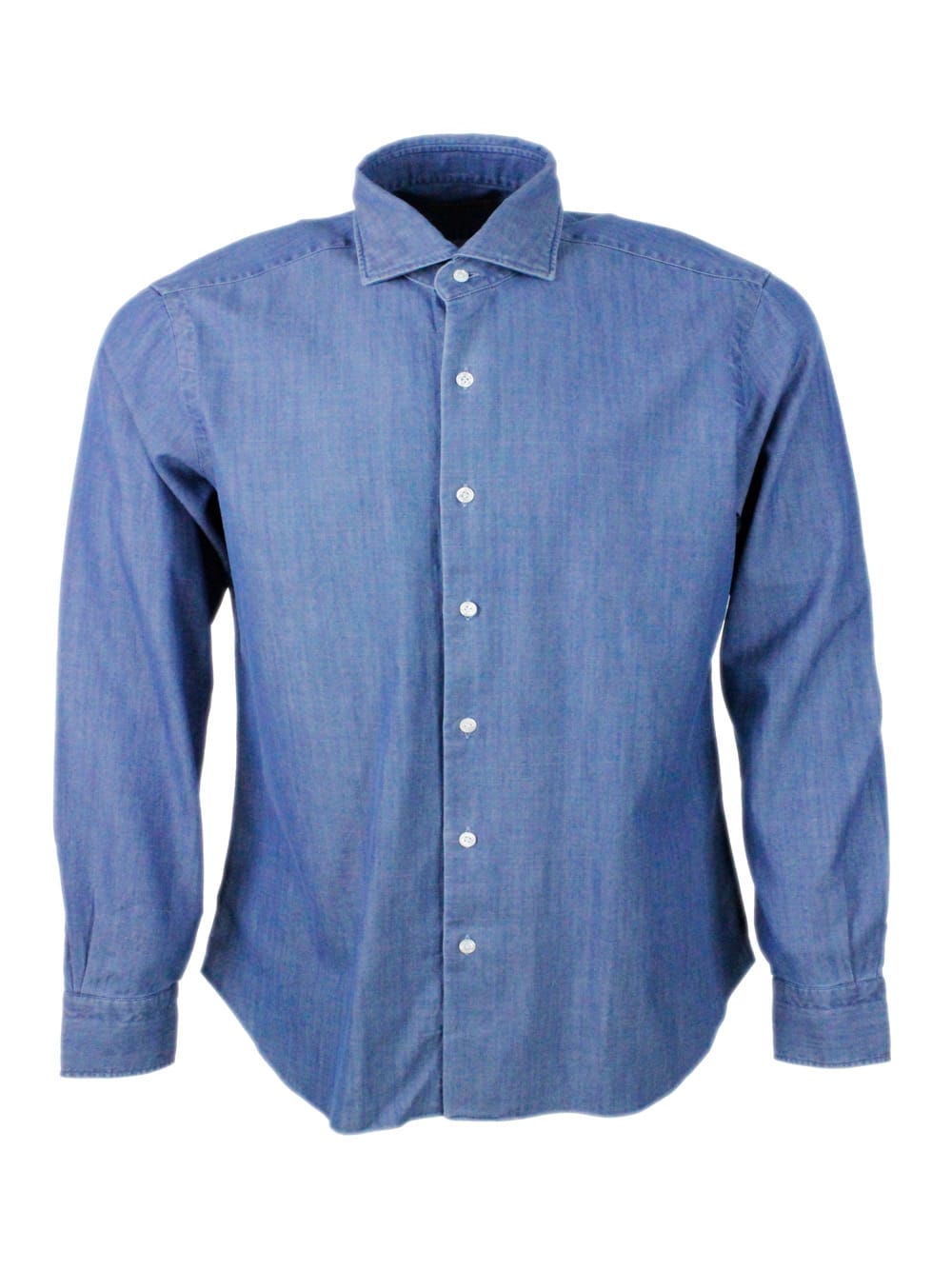 Shop Barba Napoli Shirt In Denim