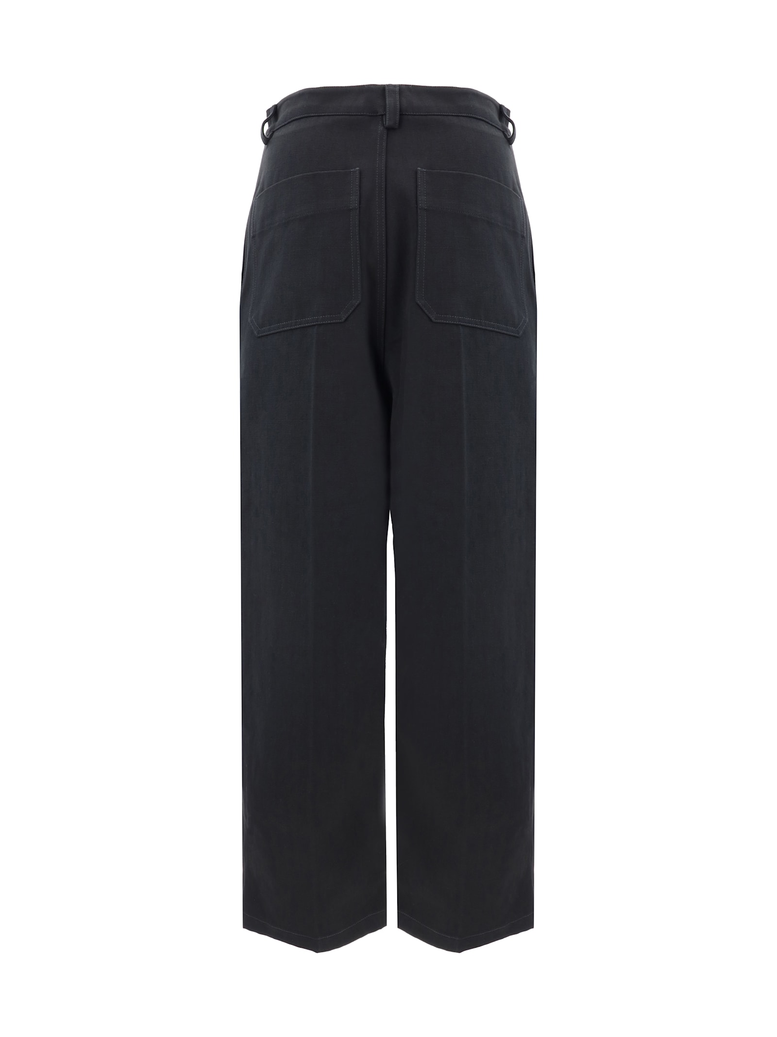 Shop Valentino Cargo Pants In Nero