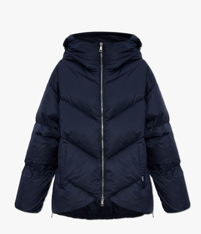 Add Hoodie Down Jkt In Blue