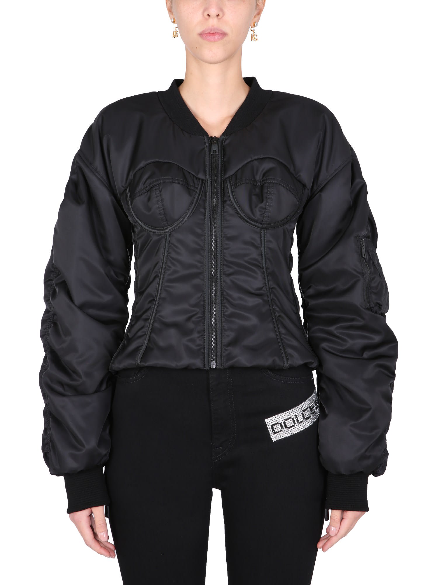 Dolce & Gabbana Bomber With Bustier Details | Coshio Online Shop