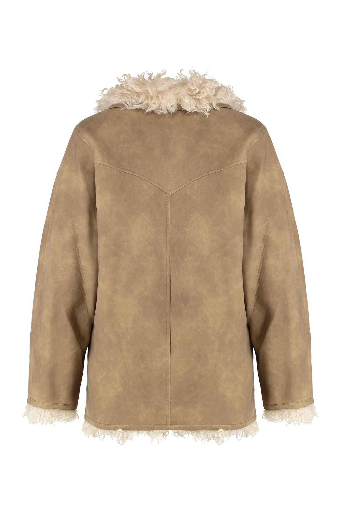 Isabel Marant Étoile Isabel Marant Etoile Eco Shearling Clea Coat In Brown