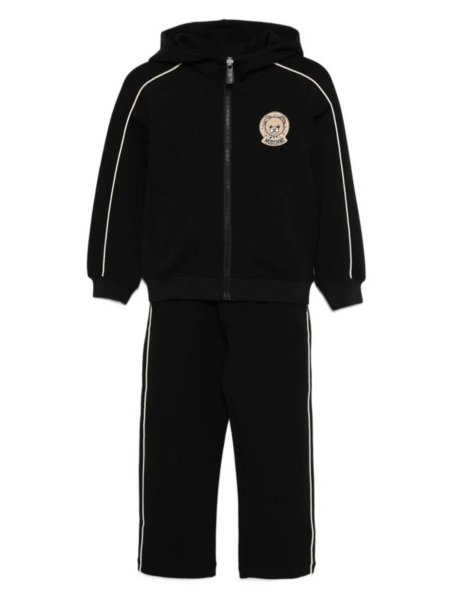 Moschino Kids' Suit In Black