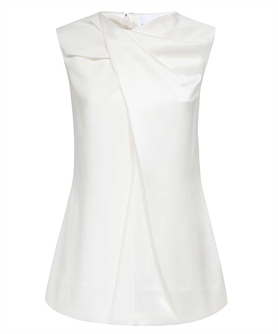 Shop Burberry Satin Blouse In White