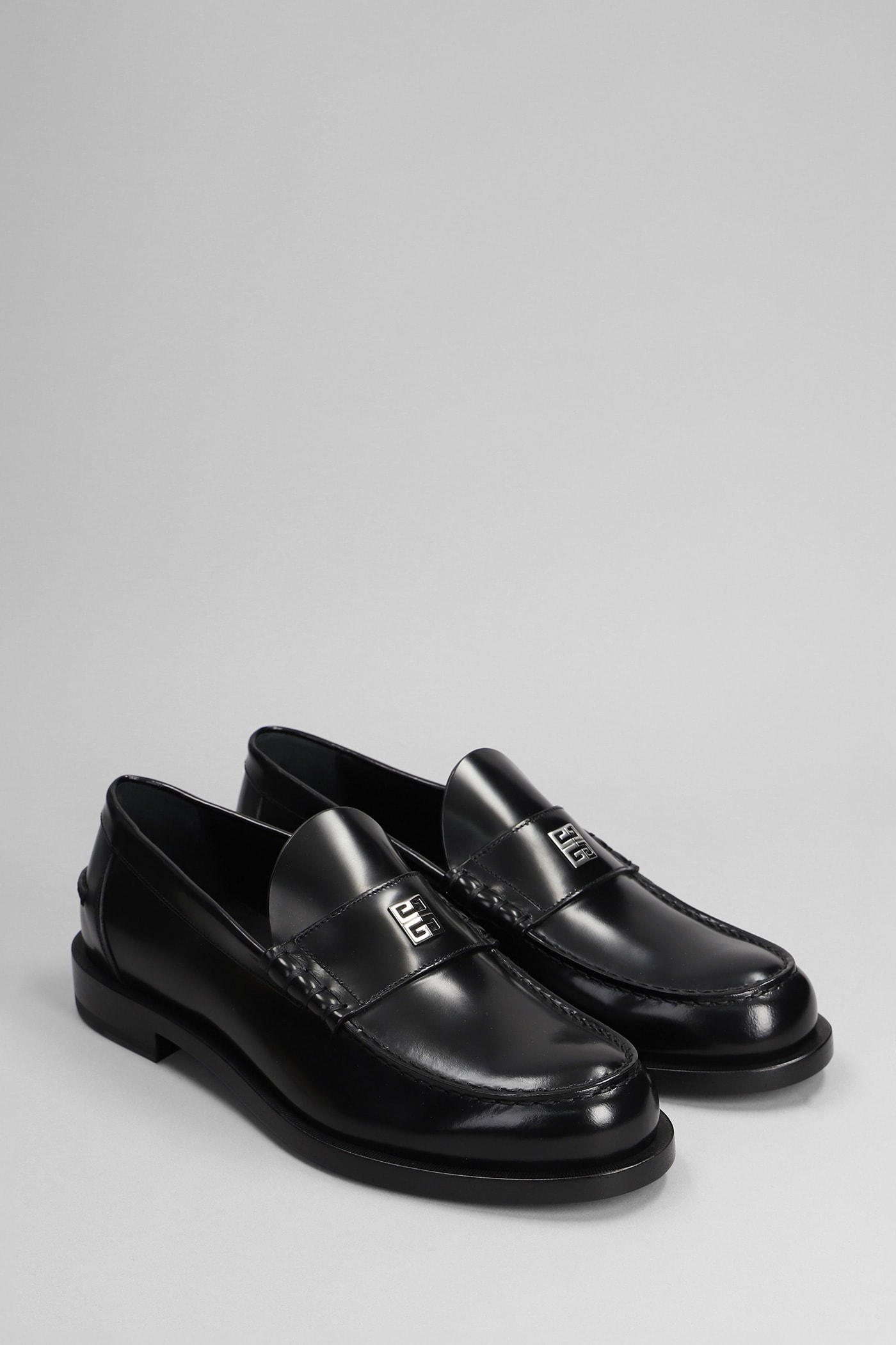 Shop Givenchy Loafers In Black Leather
