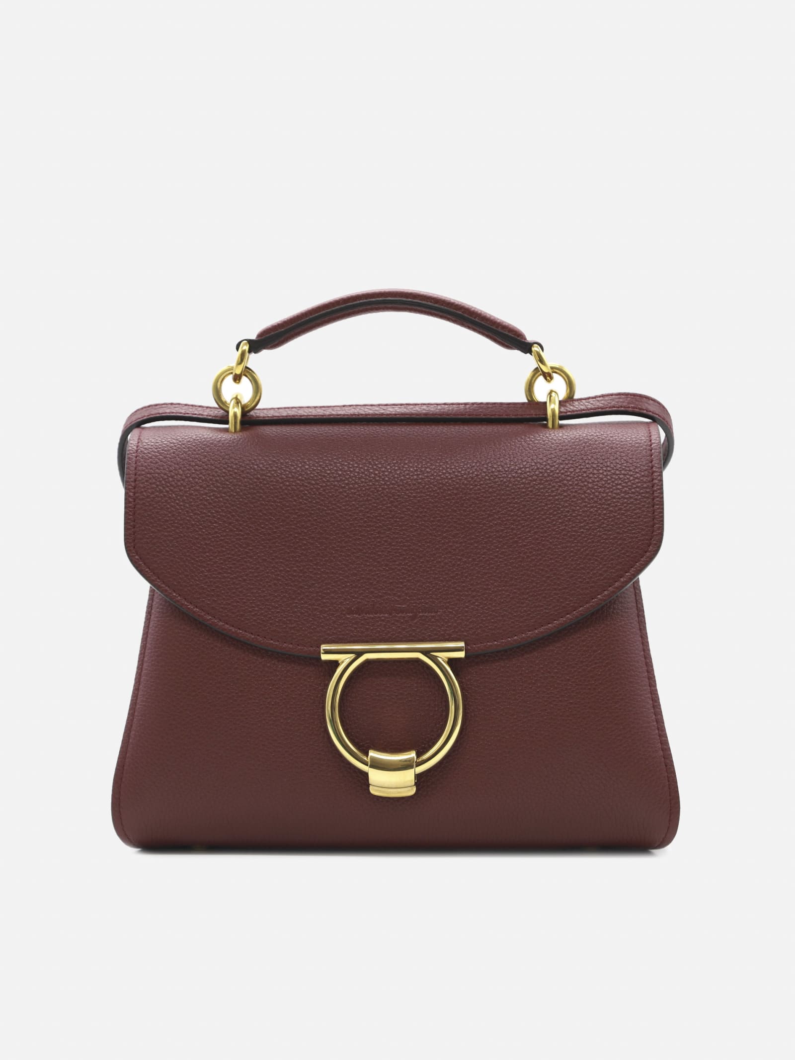 Salvatore Ferragamo Gancini Handbag (s) In Leather