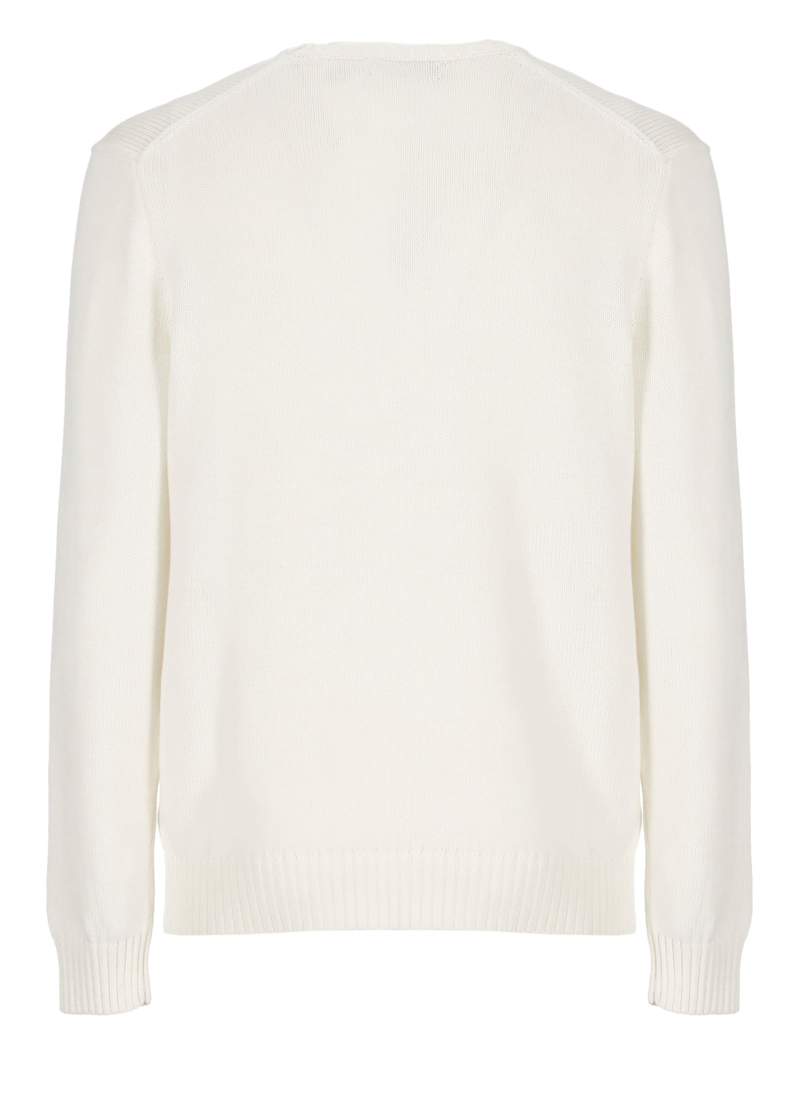 Shop Ralph Lauren Pony Sweater In Deckwash White